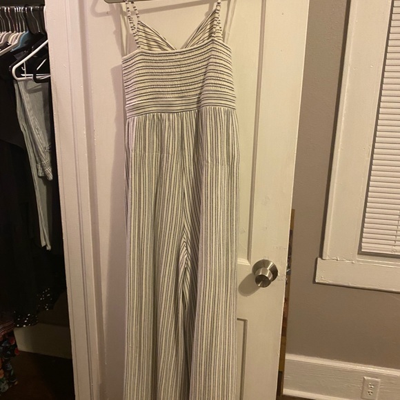 Loft beach striped terry cut out jumpsuit - Picture 4 of 4